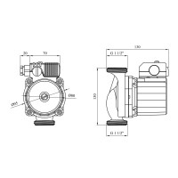 Насос циркуляційний Forwater WRS 25/4-130 Green (Wilo) Насос циркуляційний Forwater WRS 25/4-130 Green (Wilo)