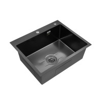 Кухонна мийка Kroner KRP Derby - 6050HM PVD (2,5/0,5 мм)