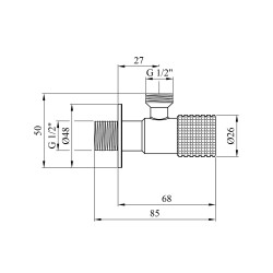 Кран приладовий Kroner KRP Edelstahl Klassisch - CHS201 1/2"х1/2" ЗЗ Кран приладовий Kroner KRP Edelstahl Klassisch - CHS201 1/2"х1/2" ЗЗ