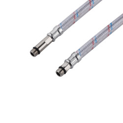 Гнучка підводка для підключення змішувача Kroner KRM 1/2"хМ10 ВЗ 40 см в нейлоновому обплетенні покритому ПВХ (пара) Гнучка підводка для підключення змішувача Kroner KRM 1/2"хМ10 ВЗ 40 см в нейлоновому обплетенні покритому ПВХ (пара)