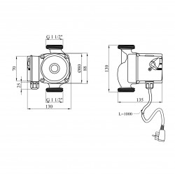 Насос циркуляційний Agua GPD 25/6-130
