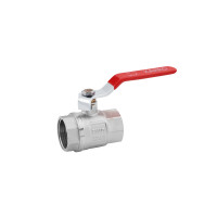 Кран кульовий Karro "Standart+" 1" ВВ PN40 ручка, нікельований Кран кульовий Karro "Standart+" 1" ВВ PN40 ручка, нікельований