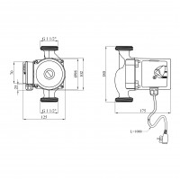 Насос циркуляційний Agua GPD 25/8-180