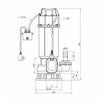 Насос фекальний Forwater WQG10-12-1,5 кВт