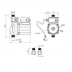 Насос для підвищення тиску Agua GRS 12/9W