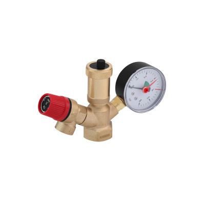 Група безпеки з виходами під 45° Karro латунний KR-88138 Група безпеки з виходами під 45° Karro латунний KR-88138