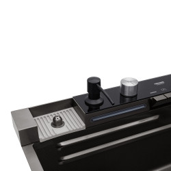 Кухонна мийка Kroner KRP Schwarze - SET7546ARTHM PVD (3.0/0.8 мм)