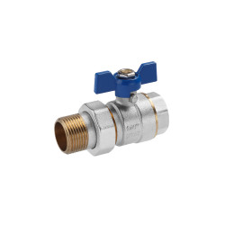 Кран-американка кульовий прямий Valves 3/4" PN30 Кран-американка кульовий прямий Valves 3/4" PN30