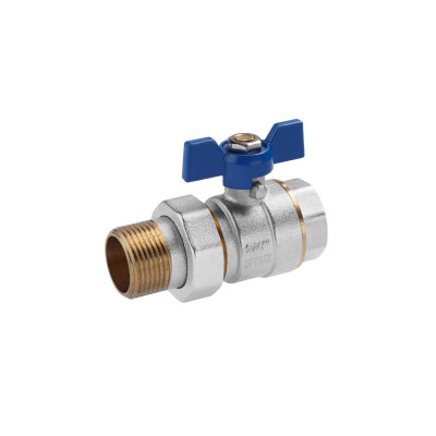 Кран-американка кульовий прямий Valves 3/4" PN30 Кран-американка кульовий прямий Valves 3/4" PN30