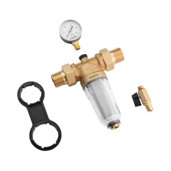 Фільтр самоочисний Karro 1" ЗЗ прозорий, латунний KR-88044 Фільтр самоочисний Karro 1" ЗЗ прозорий, латунний KR-88044