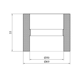 Муфта PPR Baux 50 мм