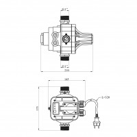 Автоматичний контролер тиску Agua JB-8.2 Автоматичний контролер тиску Agua JB-8.2