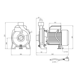Насос поверхневий Forwater CPM 158 1,1 кВт Насос поверхневий Forwater CPM 158 1,1 кВт