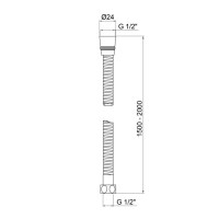 Шланг для душу Kroner KRM - C600 150-200 см