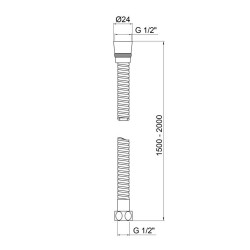 Шланг для душу Kroner KRM - C600 150-200 см