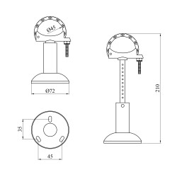Кронштейн підлоговий для радіатора Karro KR-722