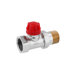 Кран термостатичний прямий Karro 1" ВЗ нікельований KR-737A