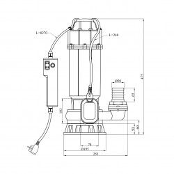 Насос фекальний Forwater WQG-18-15-1,5 кВт