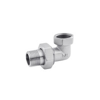 Згін-американка кутова Karro 1/2" ВЗ нікельована KR-3103