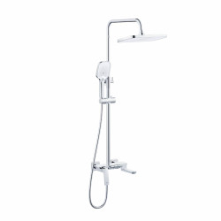 Душова система універсальна Qtap Tern на три споживача (з виливом) QTTER111CRM47591 Chrome
