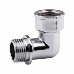 Коліно 3/4" внутрішня * 3/4" зовнішня Forte ХРОМ