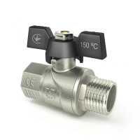 Кран кульовий 3/4" внутрішня * 3/4" зовнішня RAFTEC BLACK