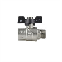 Кран кульовий 3/4" внутрішня * 3/4" зовнішня RAFTEC BLACK