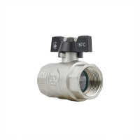 Кран кульовий 1" внутрішня * 1" внутрішня RAFTEC BLACK