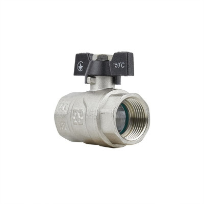 Кран кульовий 1" внутрішня * 1" внутрішня RAFTEC BLACK