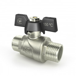 Кран кульовий 1/2" зовнішня * 1/2" зовнішня RAFTEC BLACK