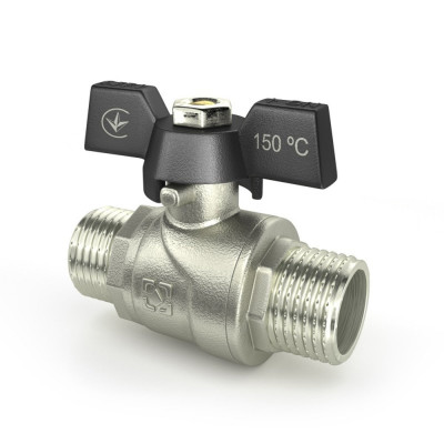 Кран кульовий 1/2" зовнішня * 1/2" зовнішня RAFTEC BLACK