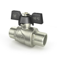 Кран кульовий 3/4" зовнішня * 3/4" зовнішня RAFTEC BLACK