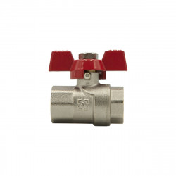 Кран кульовий 1/2" внутрішня * 1/2" внутрішня червоний метелик RAFTEC