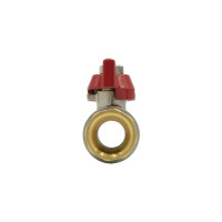 Кран кульовий 1/2" внутрішня * 1/2" внутрішня червоний метелик RAFTEC