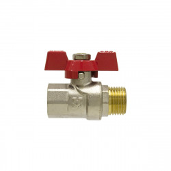 Кран кульовий 1/2" внутрішня * 1/2" зовнішня RAFTEC червоний метелик