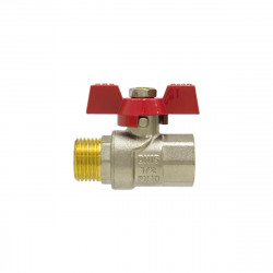 Кран кульовий 1/2" внутрішня * 1/2" зовнішня RAFTEC червоний метелик
