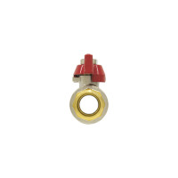 Кран кульовий 3/4" внутрішня * 3/4" зовнішня RAFTEC червоний метелик