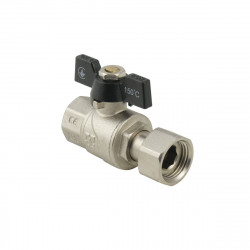 Кран кульовий з накидною гайкою 3/4 прямий Raftec Black