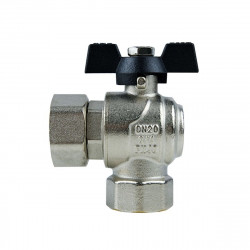 Кран кульовий з накидною гайкою 1/2 кутовий DRBZ1 Raftec Black