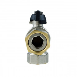 Кран кульовий з накидною гайкою 1/2 кутовий DRBZ1 Raftec Black
