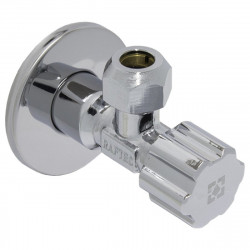 Кран приладовий кутовий 1/2" * 3/8" Raftec з вентельним запірним елементом