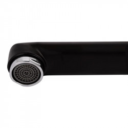 Змішувач для ванни Grand 005 довгий вилив Black (k35) Qtap