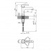 Змішувач для раковини Grand 001F низький Black (k35) Qtap