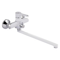 Змішувач для ванни Grand 005 довгий вилив White (k35) Qtap