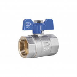 Кран кульовий SD Plus 3\4" ВР для води (метелик) SD602W20