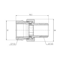 Американка 1 1/4 пряма Forte