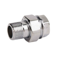 Американка 1/2" пряма хромована Forte