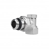 Кран радіаторний SD Plus 1\2" ВЗ з антипротіканням кутовий SD229W15
