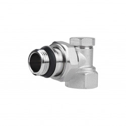 Кран радіаторний SD Plus 1\2" ВЗ з антипротіканням кутовий SD229W15