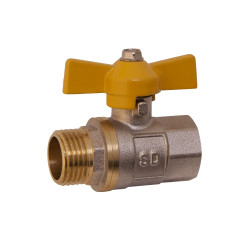 Кран кульовий SD Plus 3\4" ВЗ для газу (метелик) SD607G20